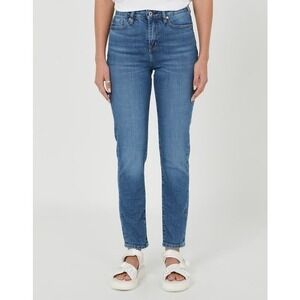 Outland Denim Lucy High Rise Relaxed Blue Denim Skinny Jeans NWT Size 31